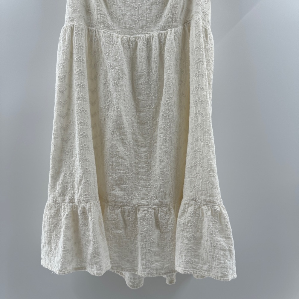 Arizona Jean Co. White Ruffle Mini Dress Size Medium - Picture 3 of 8